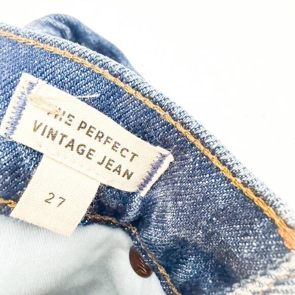 Madewell The Perfect Vintage Jean Med/Dark Wash Size 27 - Picture 6 of 10